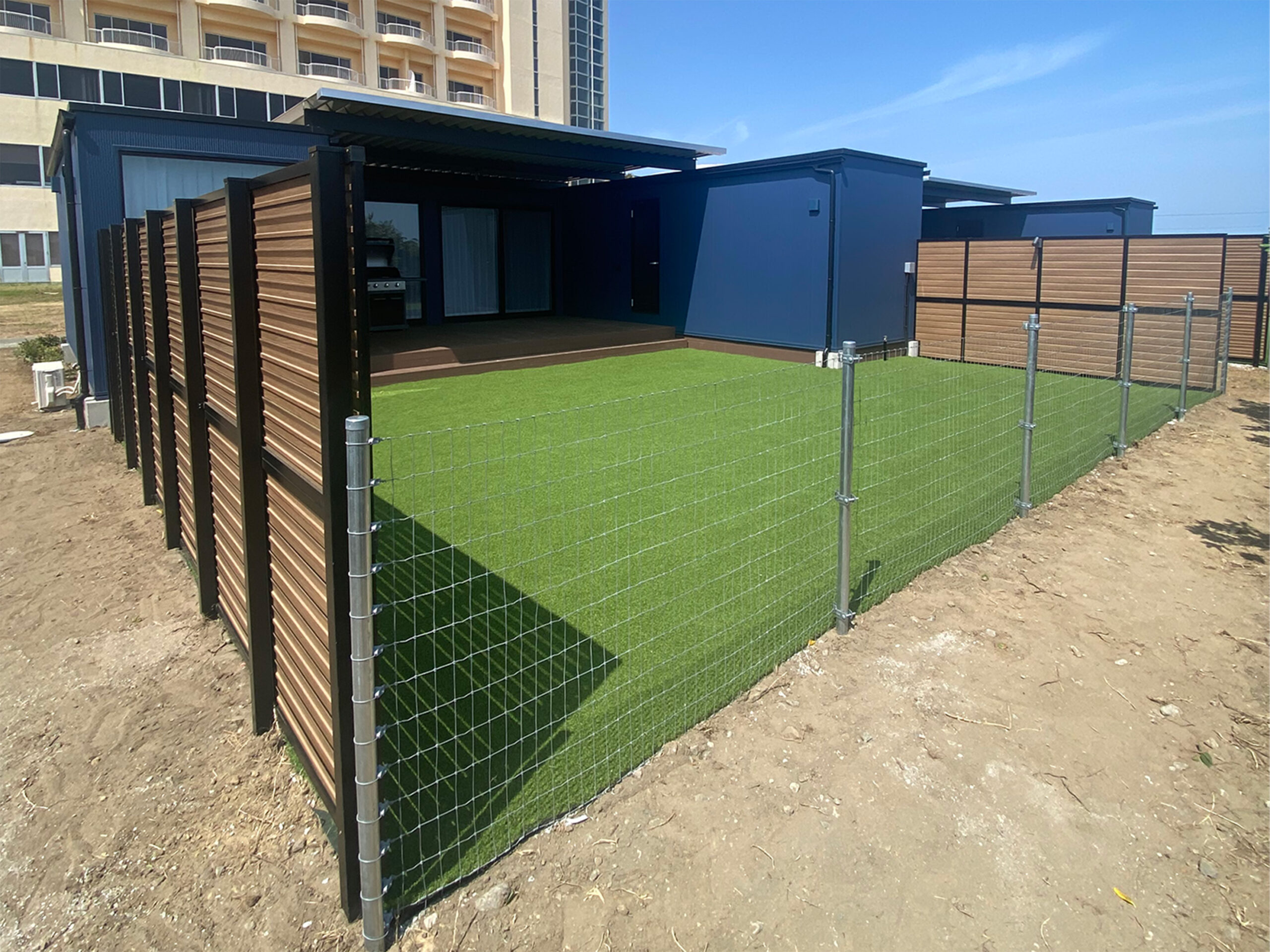 千葉県 ドッグラン 人工芝施工 After