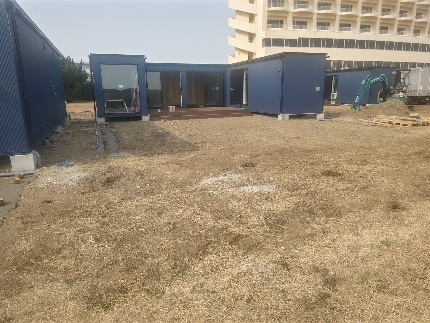 千葉県 ドッグラン 人工芝施工 Before